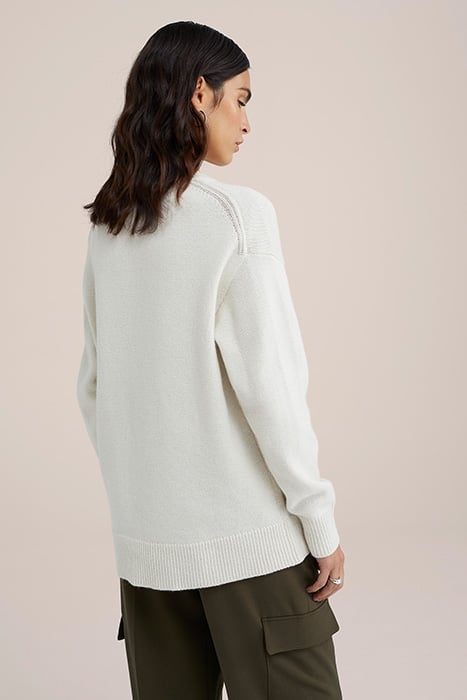 KNITTED PULLOVER WHITE 2