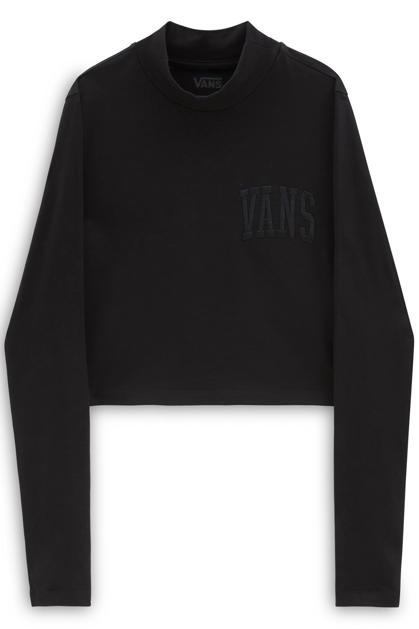 MINI MOCK NECK LS PROGRAM BLACK 1