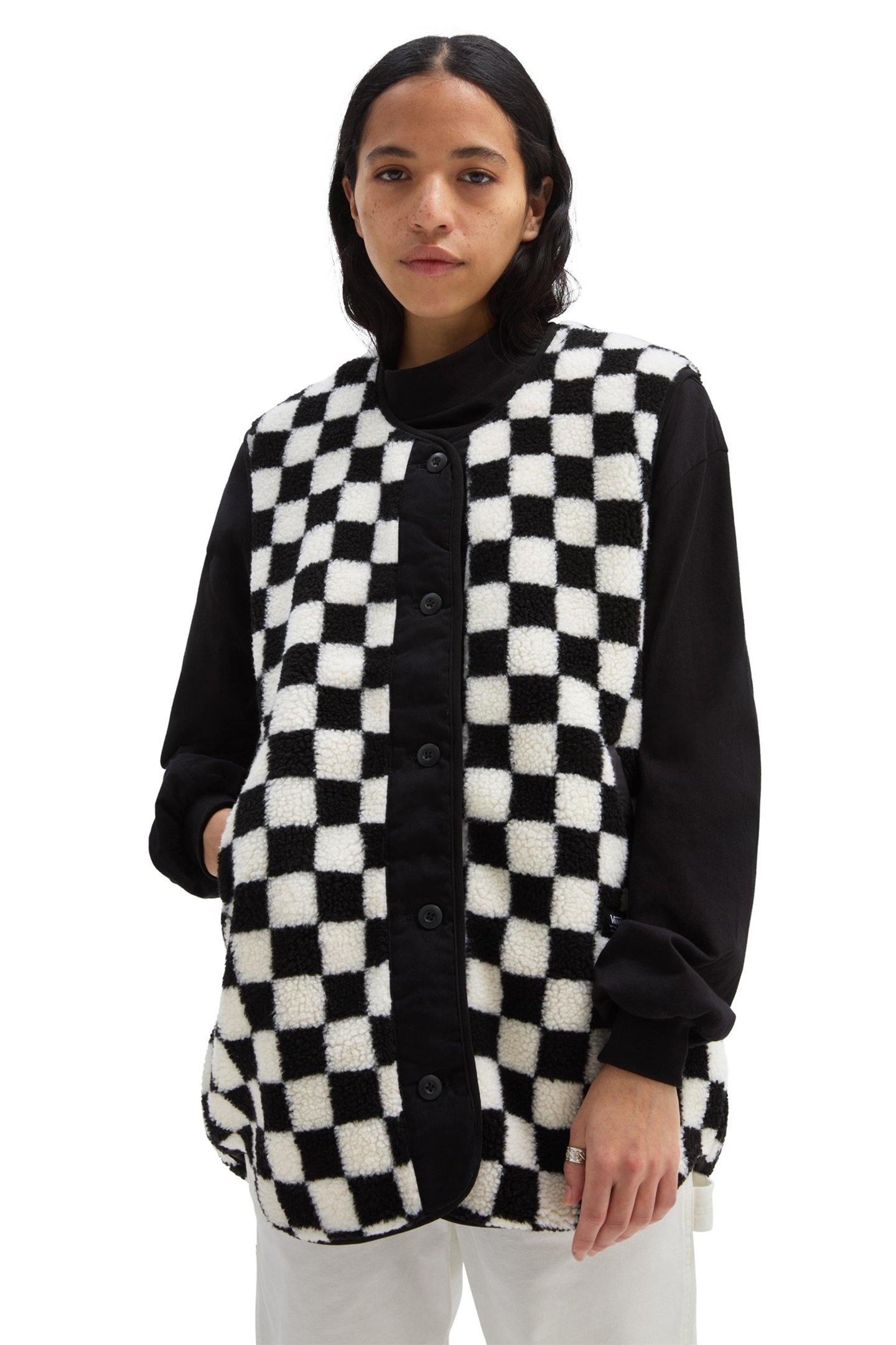 MASON REVERSIBLE VEST DIGITAL DEMENTIA BLACK 1