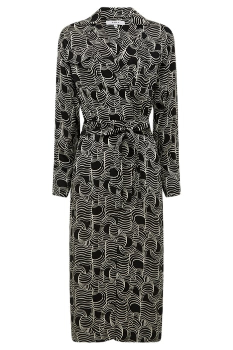 GEORGINA-MONO SWIRL PRINT BLACK/CREAM 5