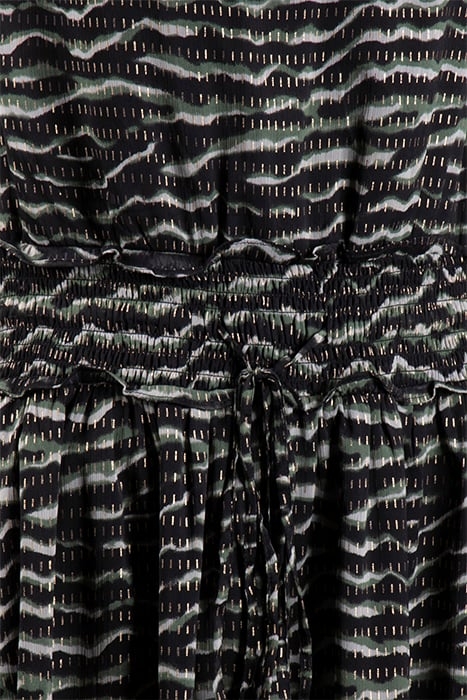 WINTER SHEEN LS RND NK MIDI DR BLACK 6