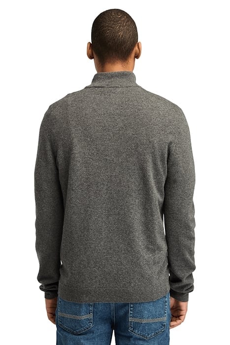 COHAS BROOK MERINO 1/4 ZIP SWEATER DARK GREY HEATHER 2