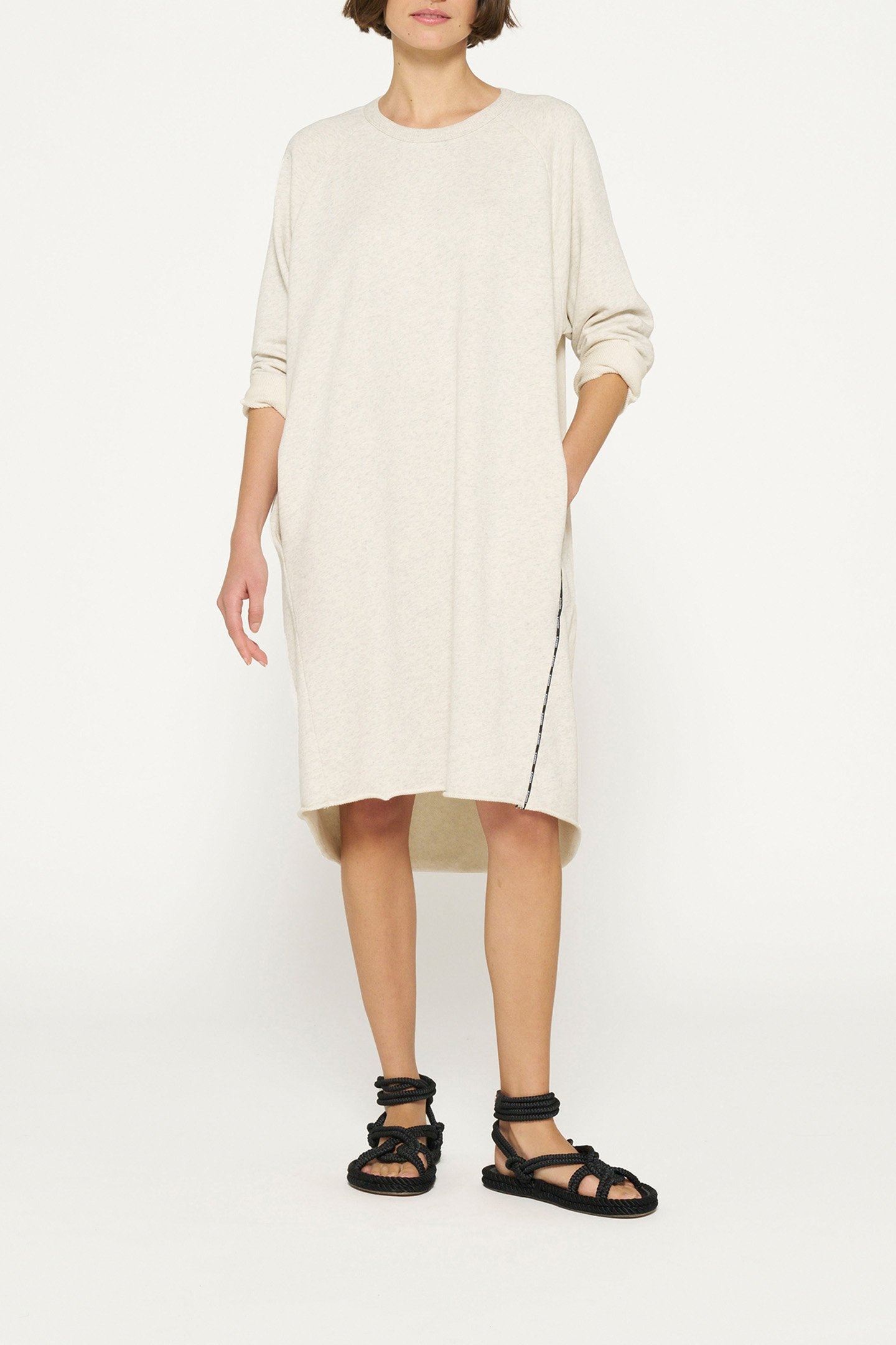 BEACH DRESS SOFT WHITE MELEE 1