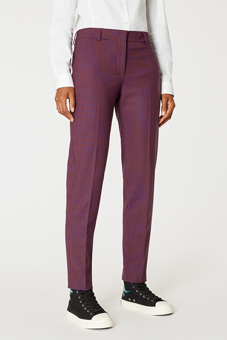 WOMENS TROUSERS BRICK RED 1