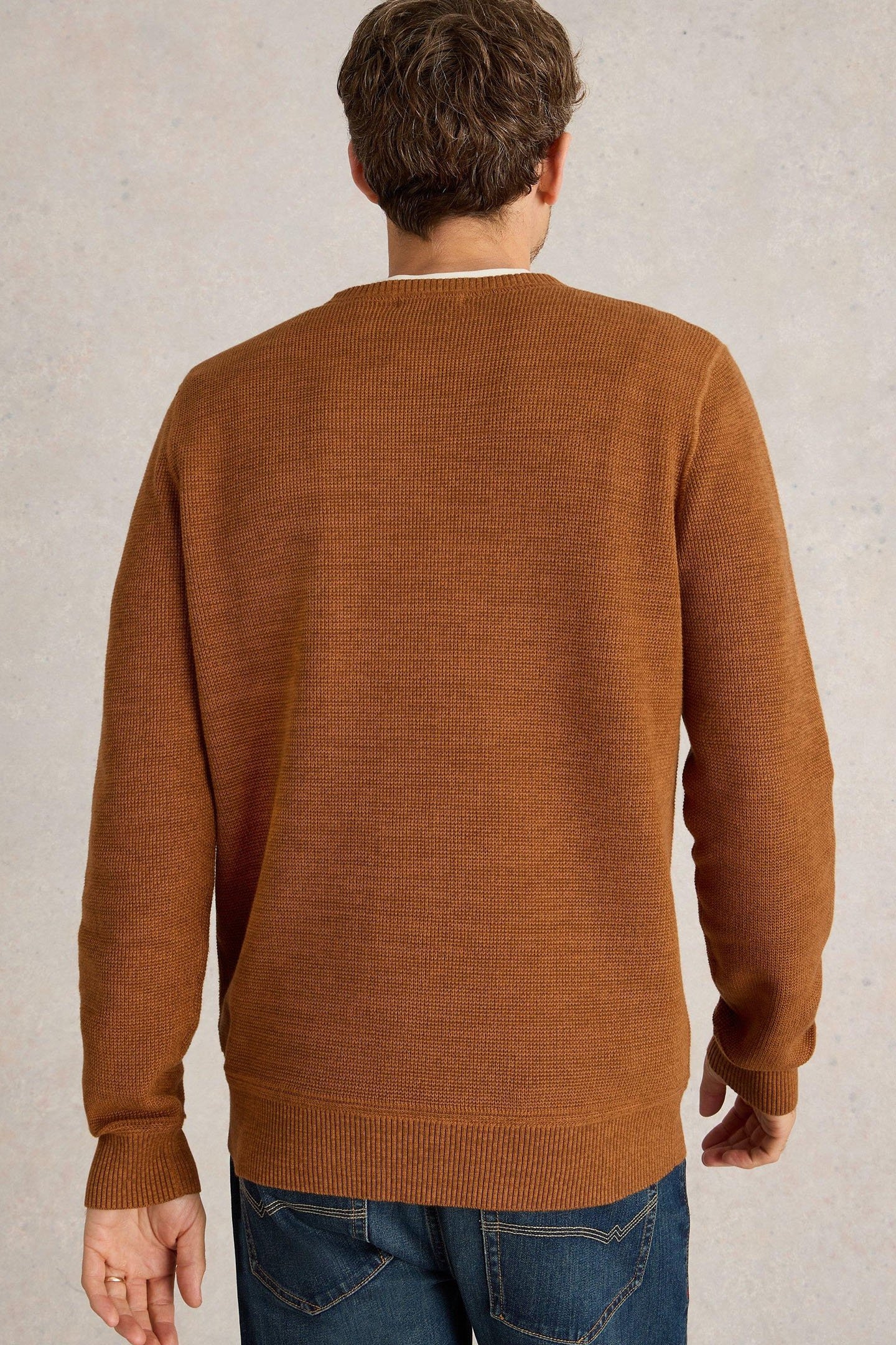 ATTADALE CREW NECK JUMPER DARK ORANGE 2