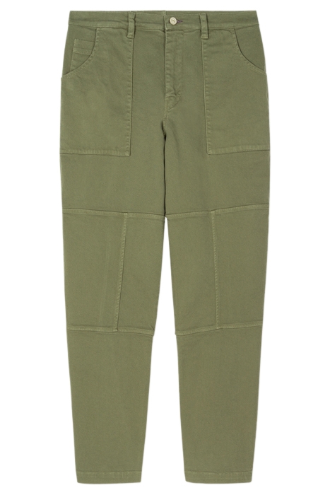 MENS BARREL FIT CHINO MILITARY GREEN 3