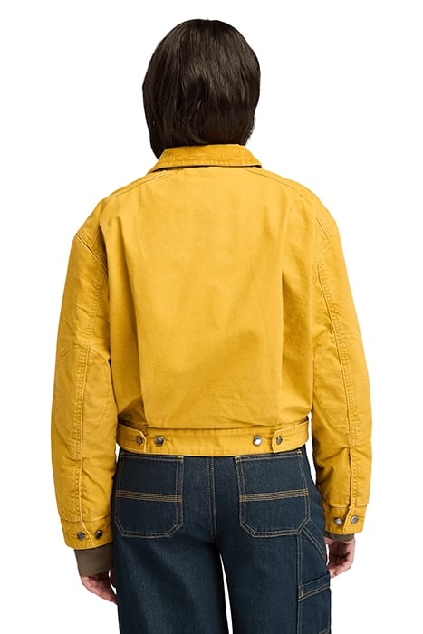 STRAFFORD QUILTED WASHED CANVAS JACKET CHAI TEA 2