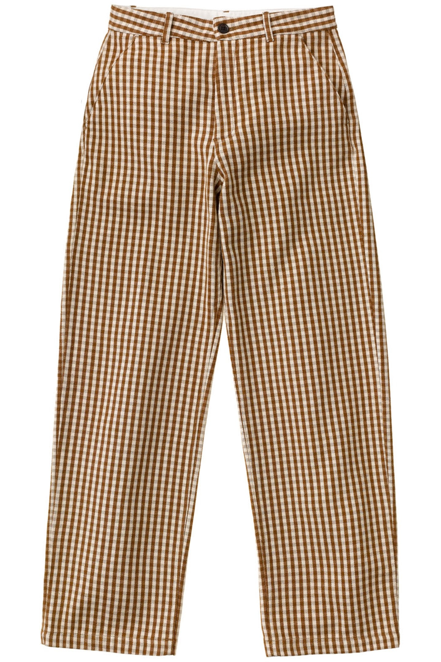 WILLA PANTS GINGHAM BROWN 3