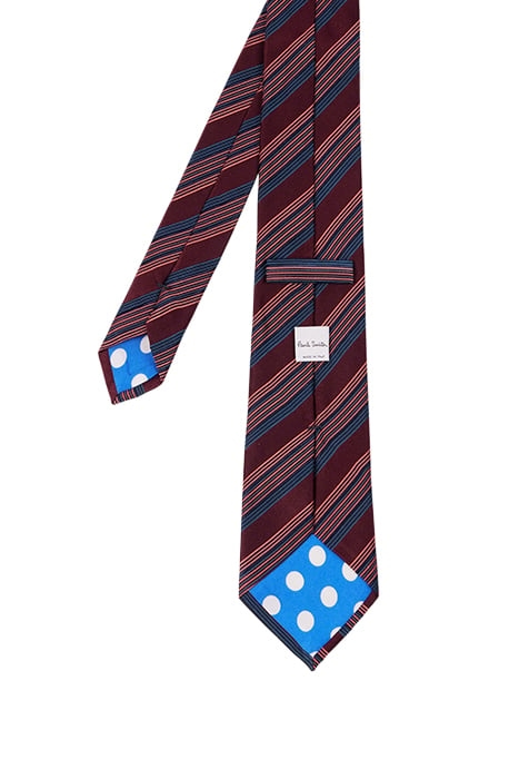 MENS TIE 8CM BURGUNDY/ BORDE 2
