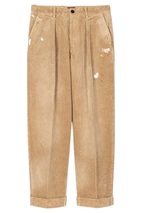 MENS TAPERED LEG TROUSER TAN 4