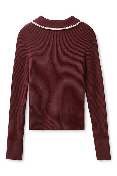 SWEATER CARDIGAN TAWNY PORT 4