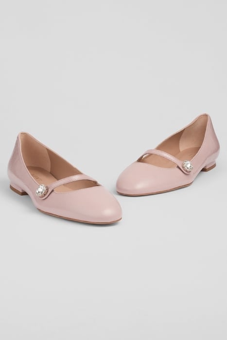 DEMI CRYSTAL BALLERINA SHOES PINK 4