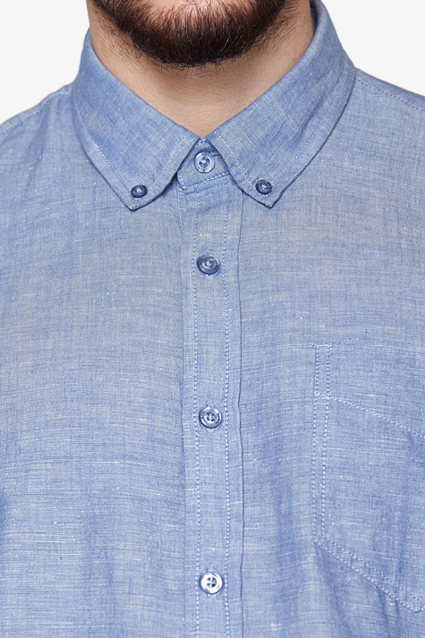 THERKELSI LINEN/COTTON TRUE BLUE 6