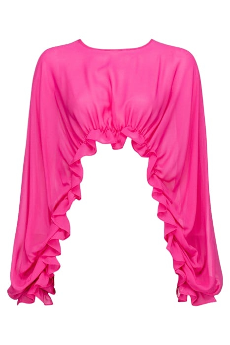 CARAMBOLA SHRUG PERSIAN RED 1