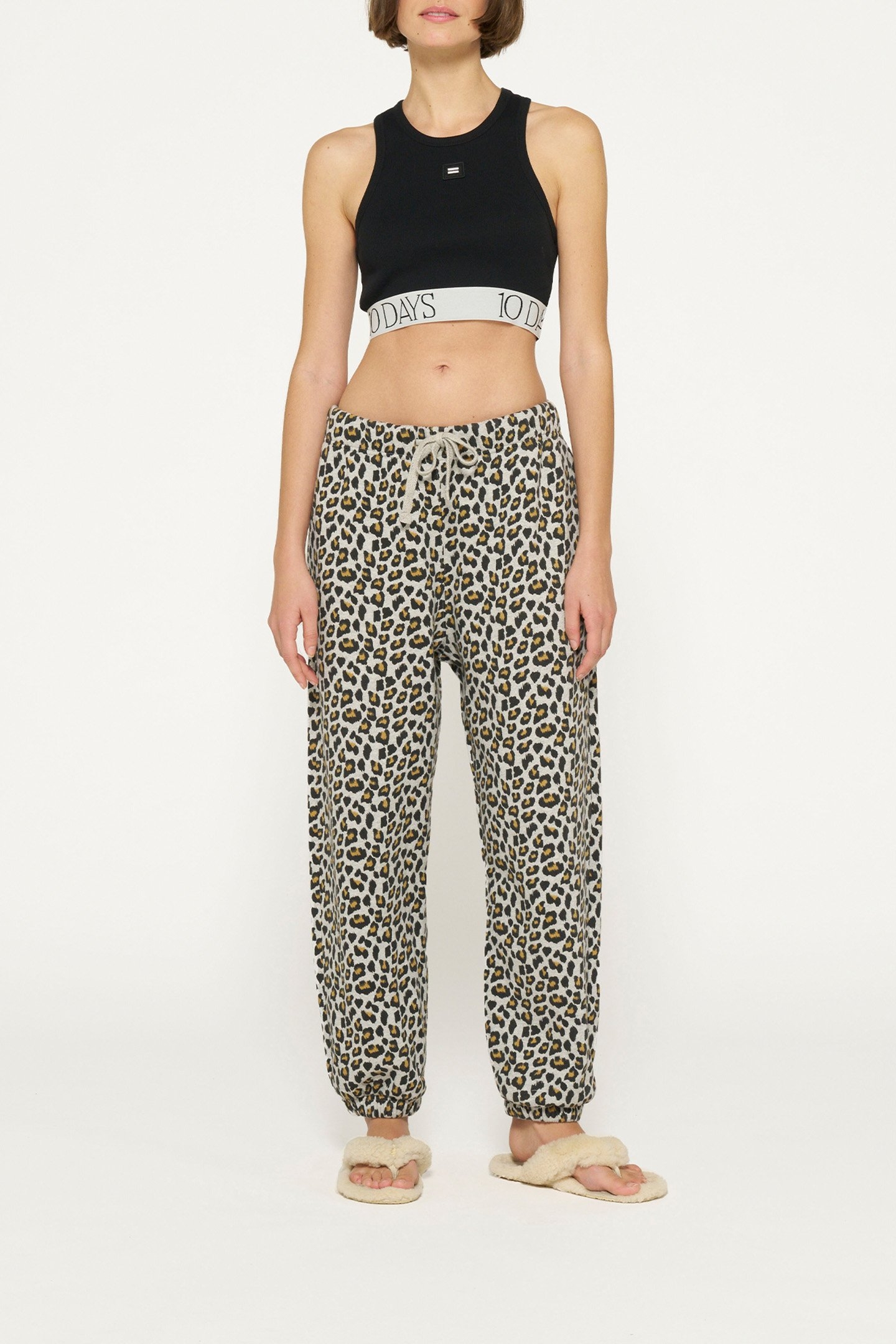 BAR JOGGER LEOPARD LIGHT GREY MELEE 2