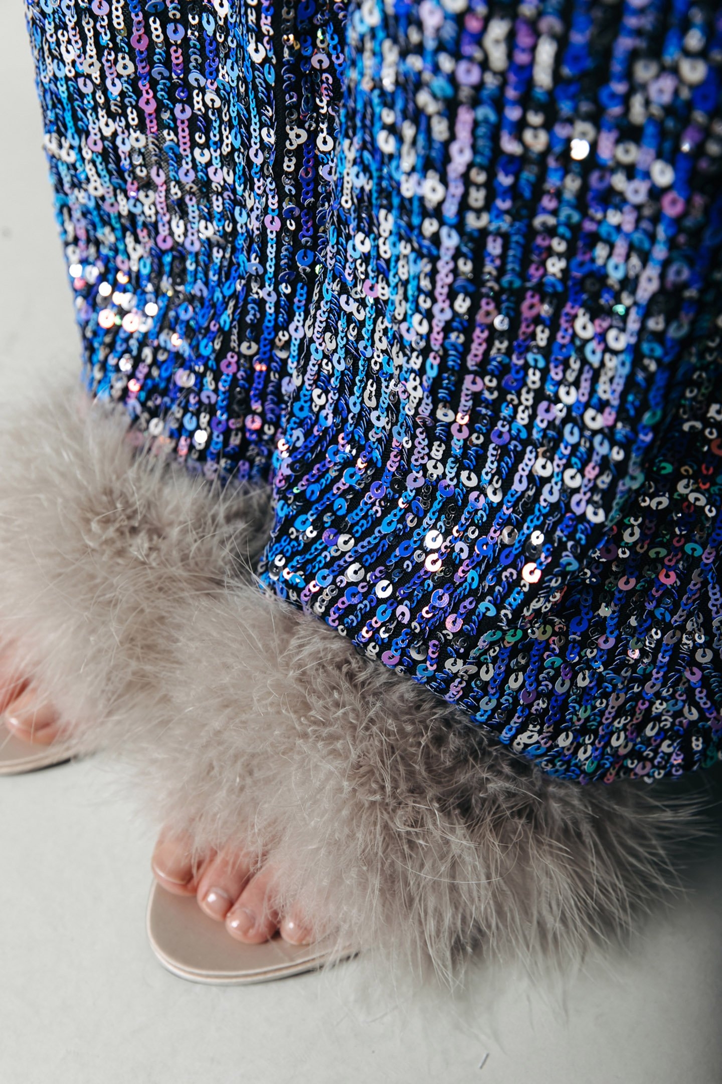 STEFFIE SEQUINS FLARE PANTS MEDIUM PINK 4