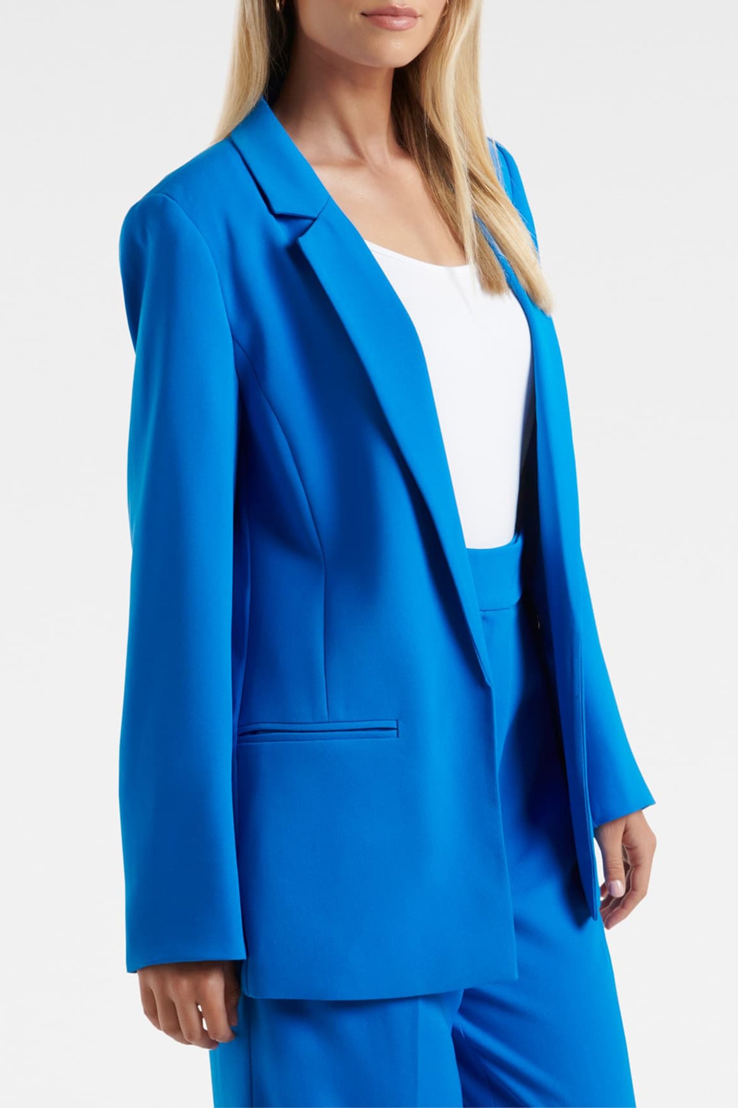 TORI BOYFRIEND BLAZER BLUE PIGMENT SUIT 5