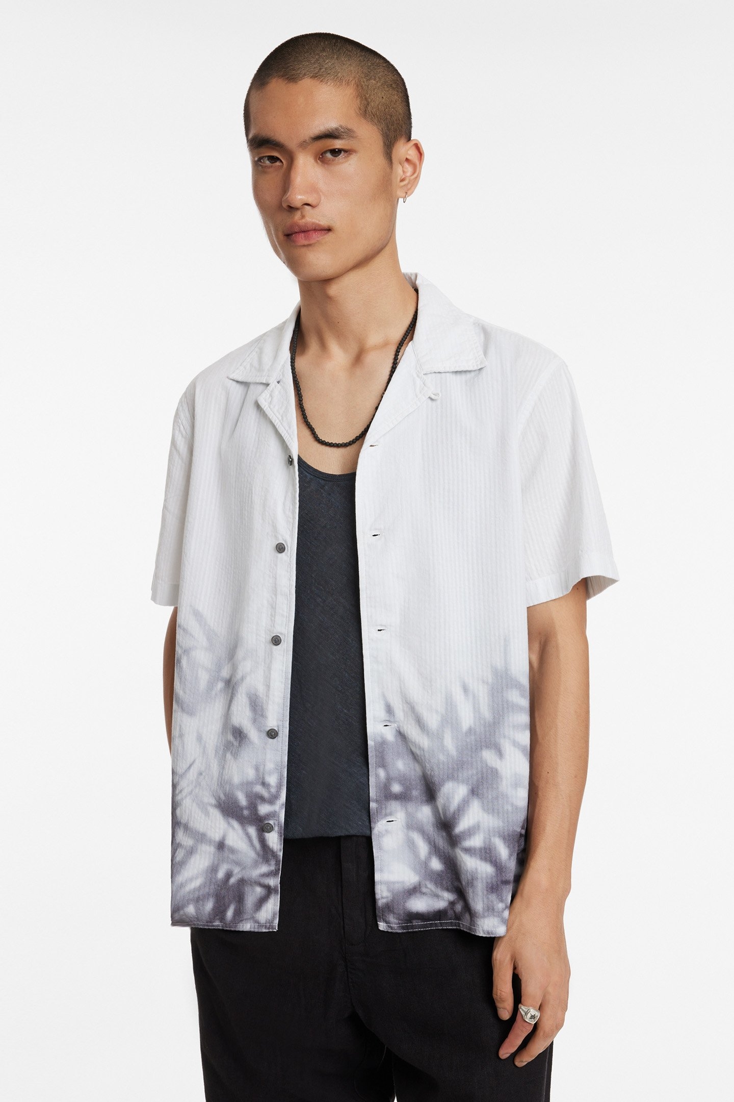 DANNY CAMP SHIRT W/ FOLIA WHITE MULTI 1