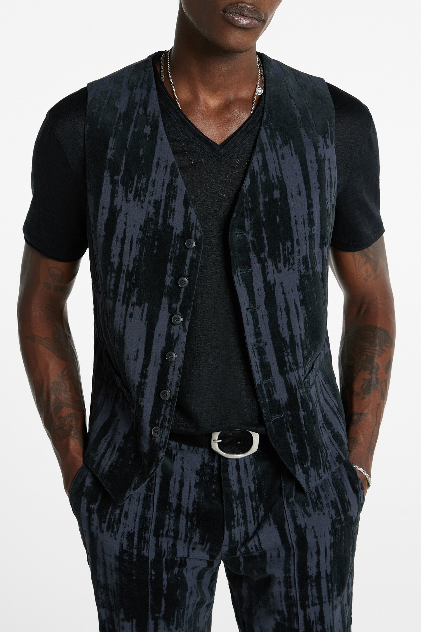 FRONT BODY DARTS VEST THISTLE 1