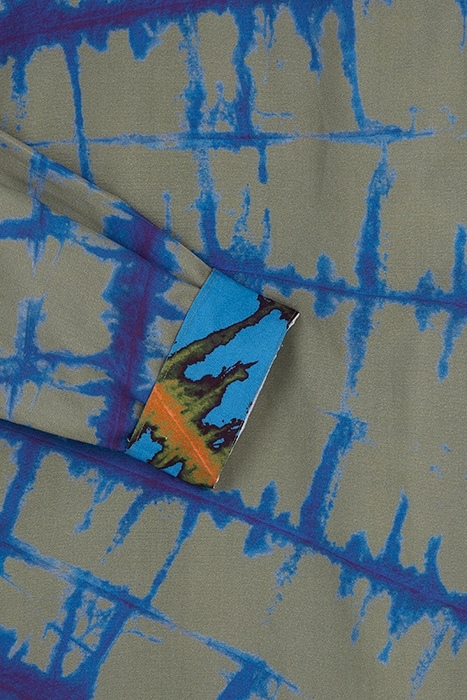 MENS SHIRT LS TAILORED FIT MILITARY GREEN 3