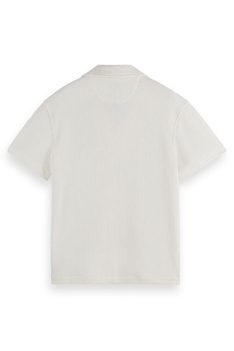 SS POPCORN JERSEY CAMP SHIRT LIGHT BEIGE 2