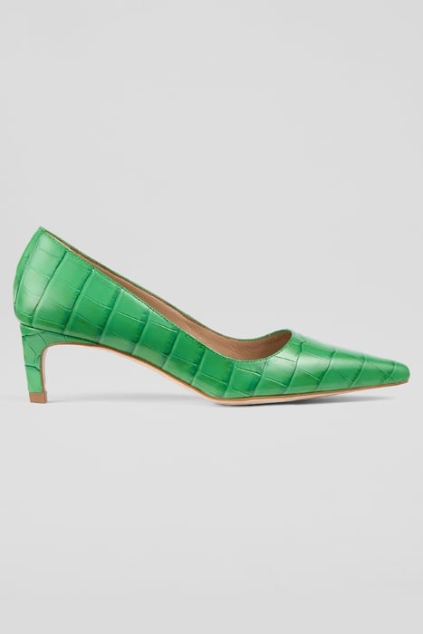 AVA POINTED PUMP GREEN 1