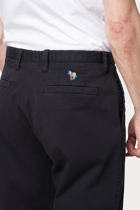 MENS BARREL FIT CHINO ZEBRA EMB BLACK 3