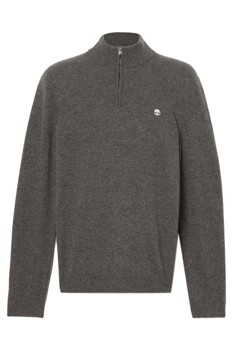 COHAS BROOK MERINO 1/4 ZIP SWEATER DARK GREY HEATHER 4