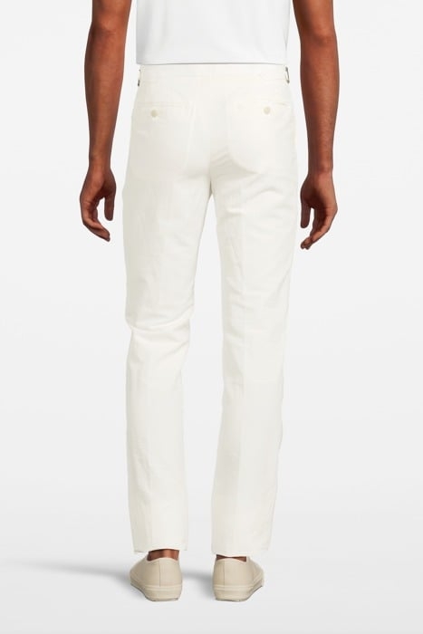 TUXEDO PANTS WITH STRAPS WHITE 2