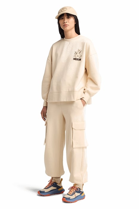 EXETER RIVER BRUSHED BACK CARGO JOGGER PANT ANGORA 3