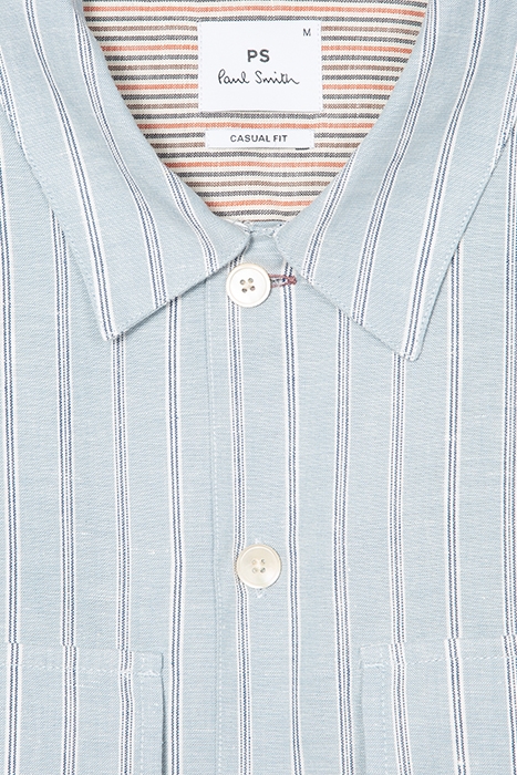 MENS SS CASUAL FIT SHIRT LIGHT BLUE 6