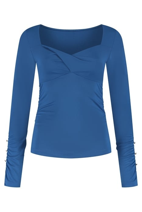TWIST SHOULDER TOP NAUTICAL BLUE 1