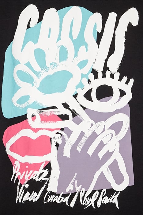 MENS TSHIRT CASSIS PRINT BLACK 3