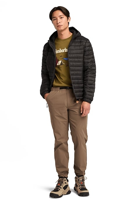 AXIS PEAK DURABLE WATER REPELLENT HOODED JACKET BLACK 3