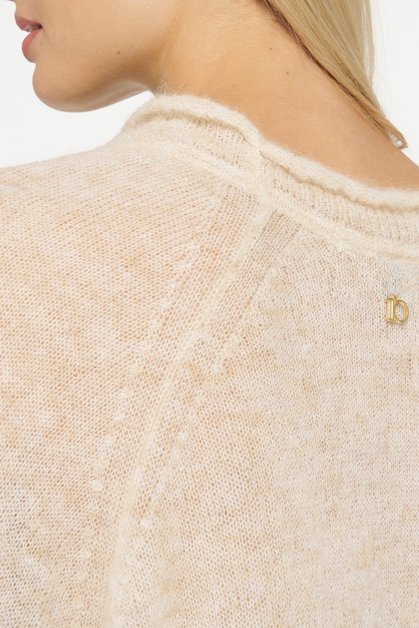 CREW NECK KNIT DRESS OAT 5