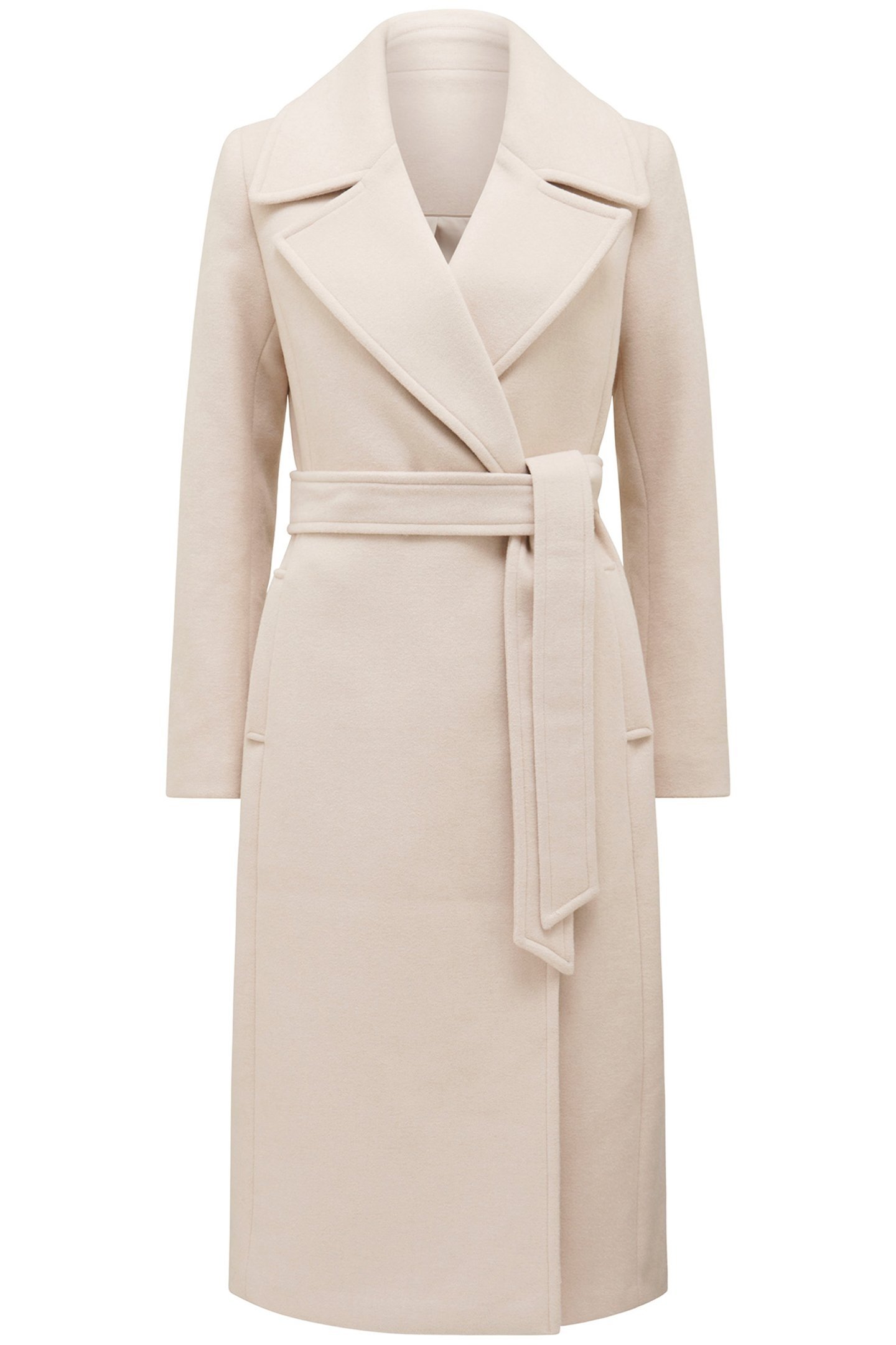 AMANDA BELTED WRAP COAT MINK 3