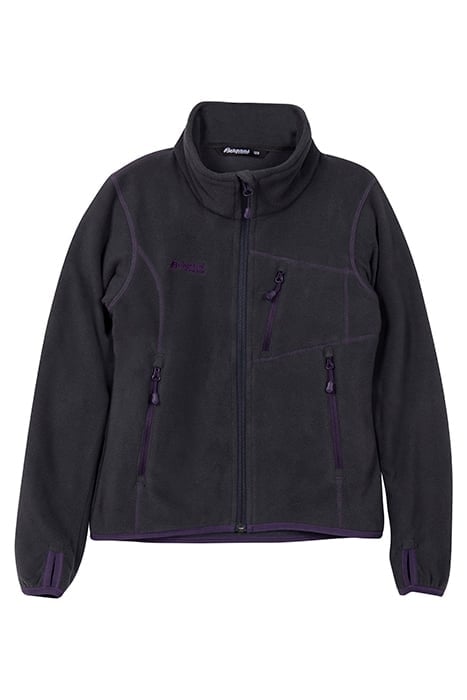 RUNDE YOUTH GIRL JKT SOLID CHARCOAL / PURPLE VELVET 1