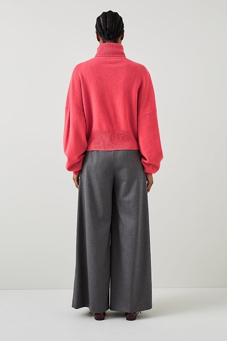 ISLA COCOON KNITTED SWEATER LIPSTICK PINK 3