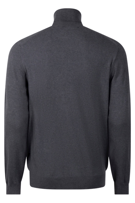 STRETCH COTTON ROLL-NECK BLACK 2