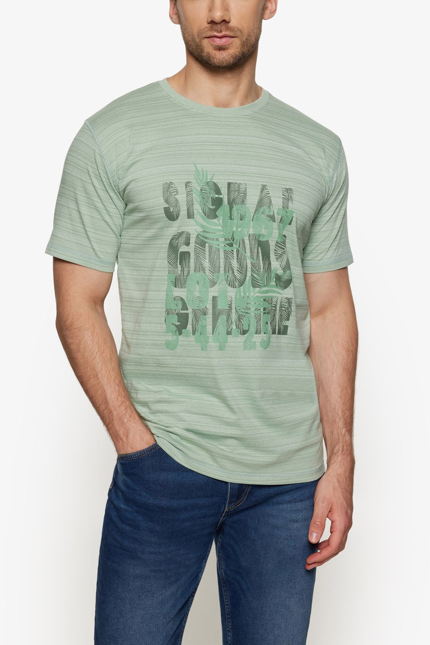 ULRICSI SHADOWSTRIPE W.PRINT+ WORN GREEN 1