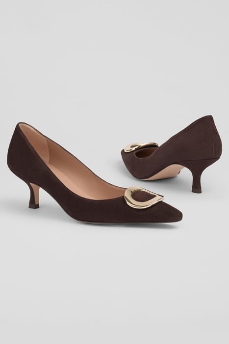 UMA POINTED PUMP CHOCOLATE 3