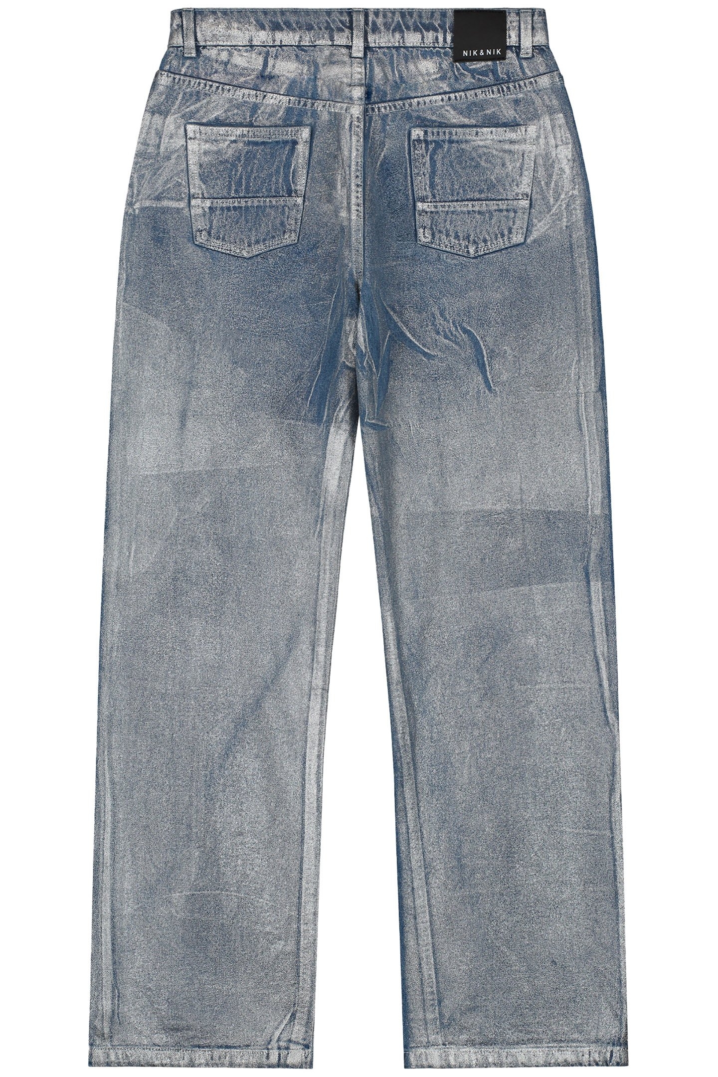 METALLIC PANTS LAVENDER BLUE 3