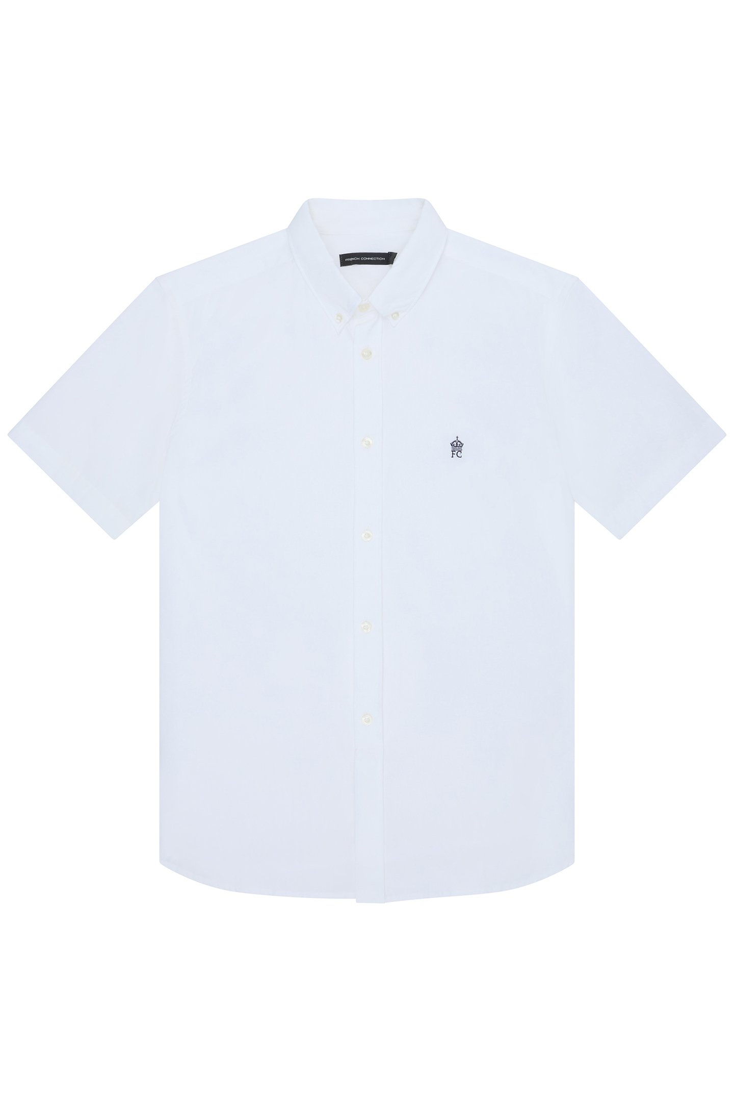 OXFORD S/S T WHITE/MARINE 1