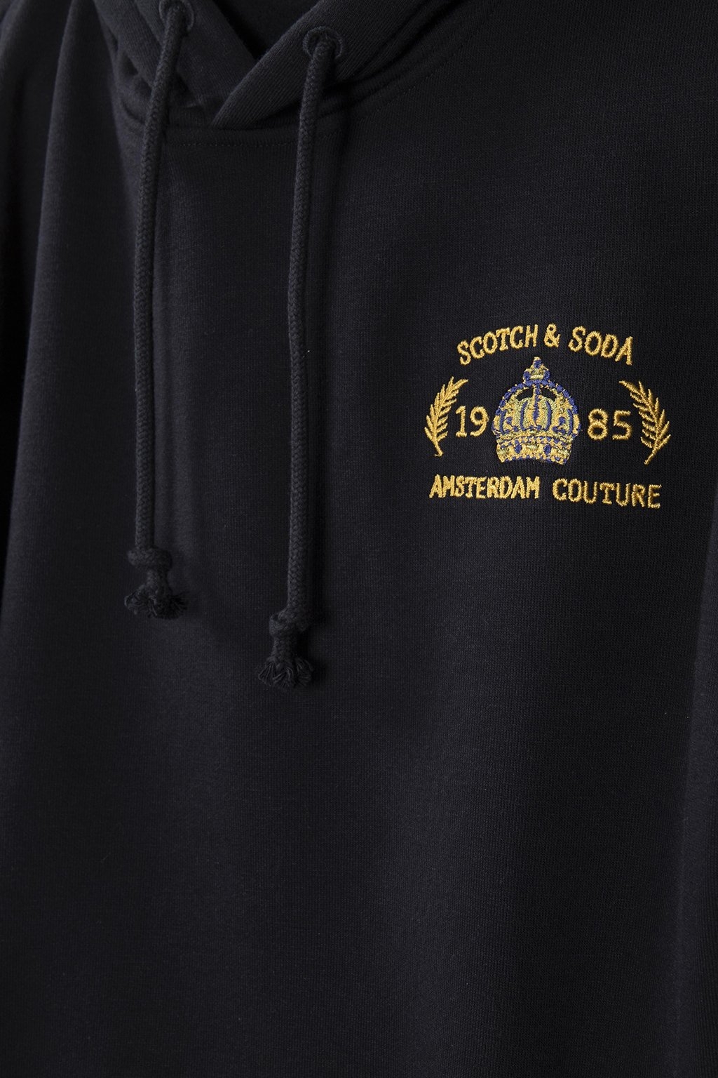 RELAXED FIT GRAPHIC FLEECE HOODIE BLACK 4