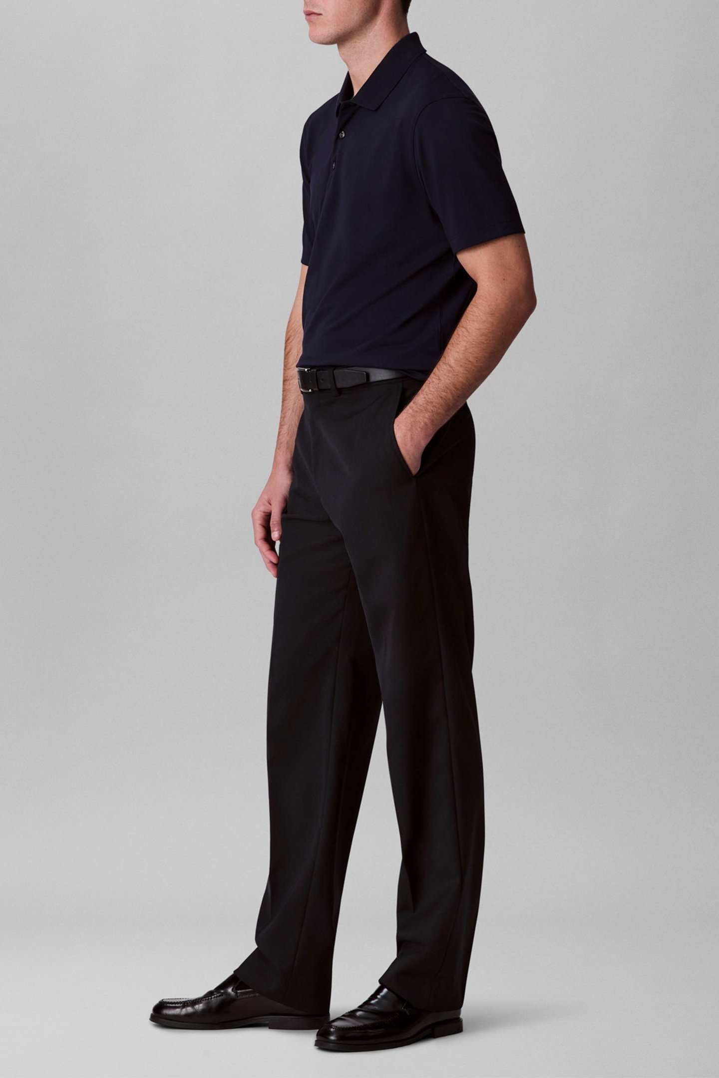 RELAXED FIT SHORT SLEEVE STRIPE POLO DARK SAPPHIRE 4