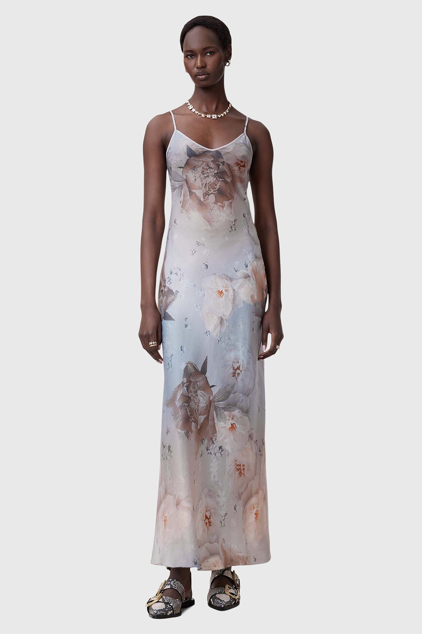 BRYONY MAXI DRESS BLOOM SOFT BLUE 1