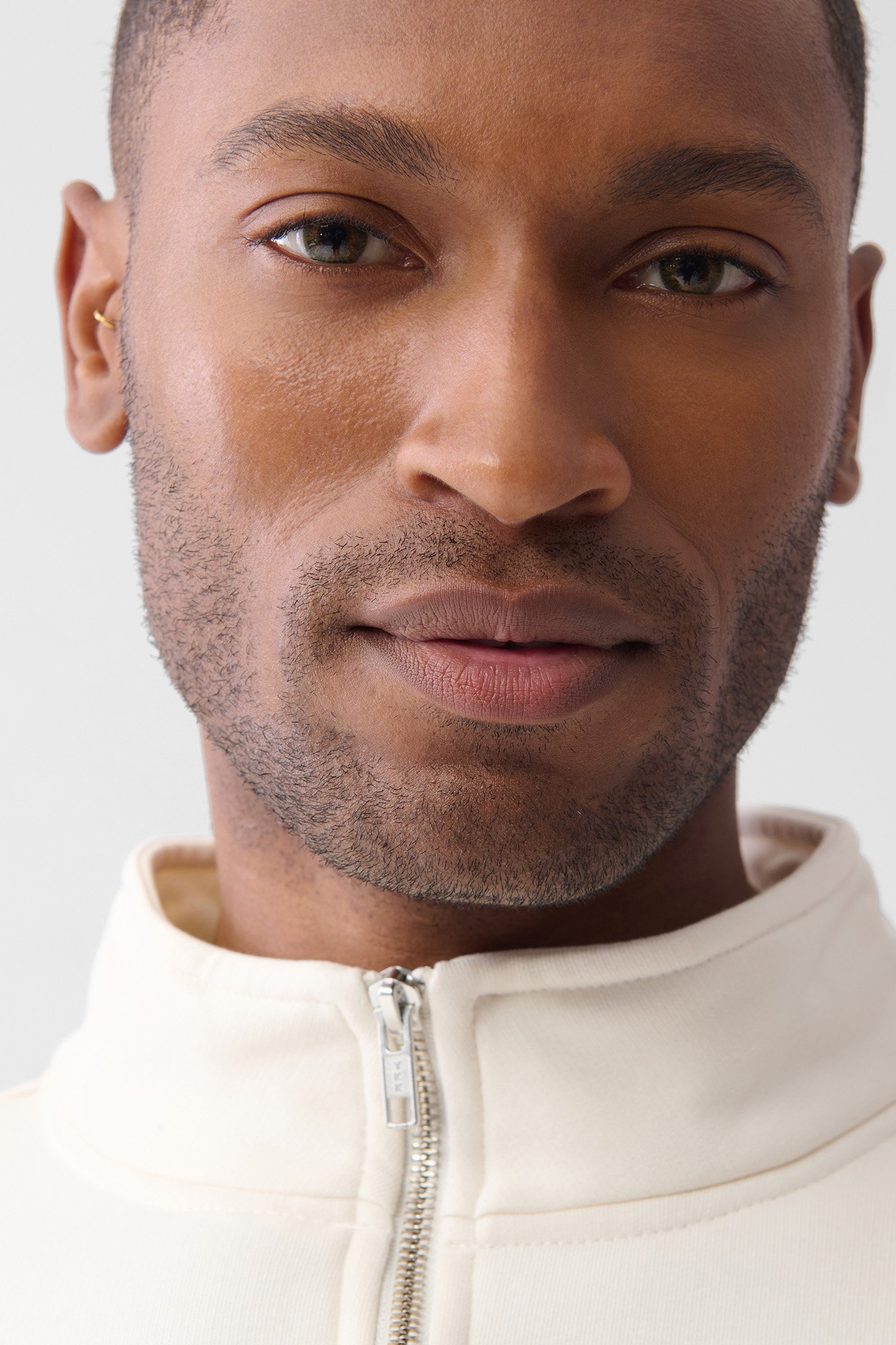 MM-SBHALF ZIP SWEATER OFFWHITE 6