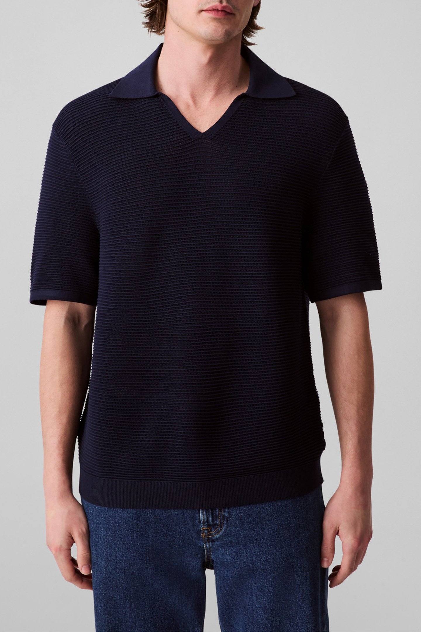 SS SNOWY TECH KNIT DARK SAPPHIRE 1