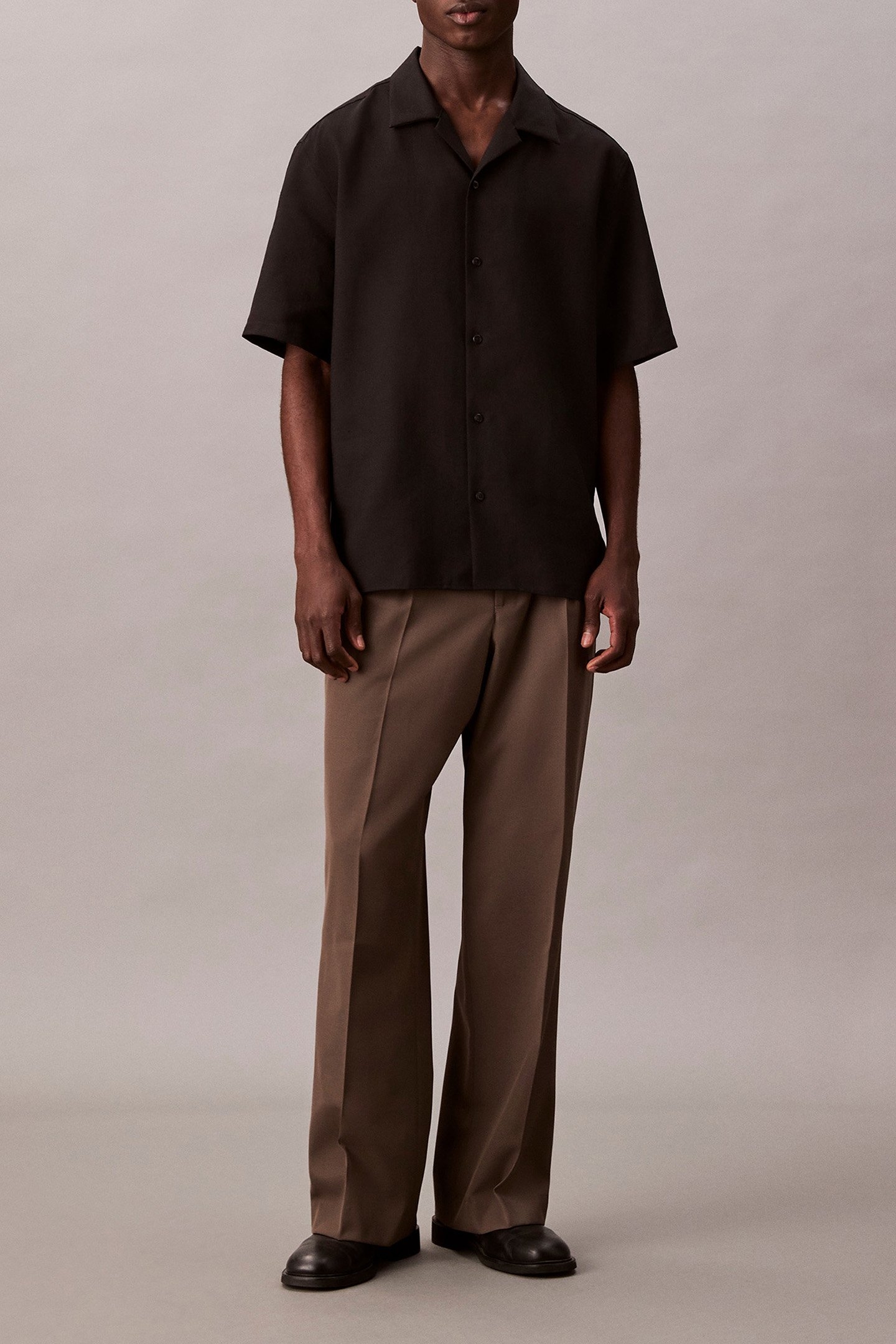 SS TRAVELER LINEN SHIRT BLACK 3