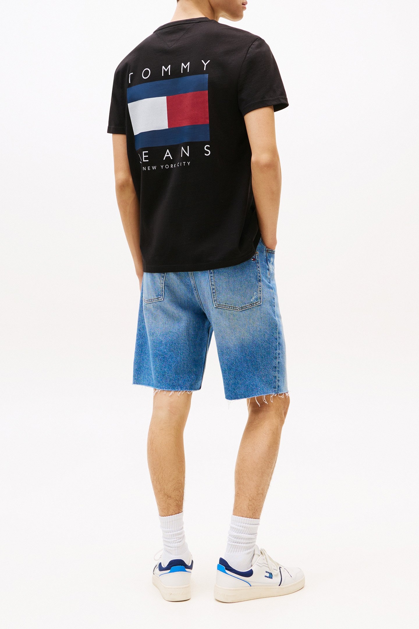 TJM REG FLAG GRAPHIC NORMAL FIT TSHIRT, BLACK 3